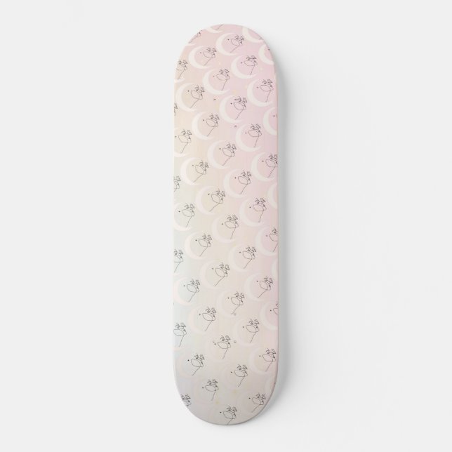 Kvinna Mini Skateboard Bräda 18,5 Cm (Framsida)