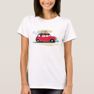 Kvinna mini- T skjorta för klassiker T-shirt