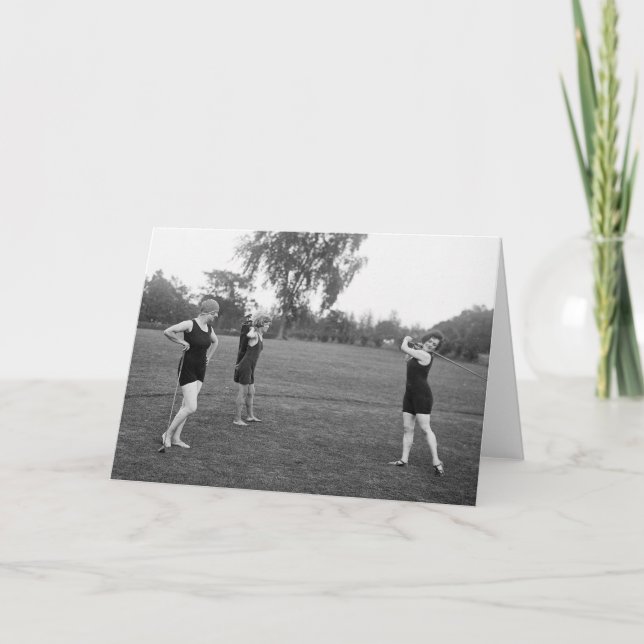 Kvinna mode för 20-talGolf Kort (Framsida)