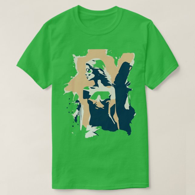 kvinna mode t shirt (Design framsida)