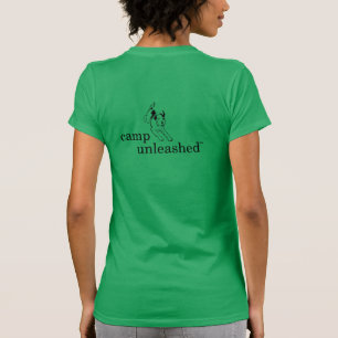 Kvinna mörk - grön utslagsplats t shirt