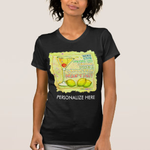 Kvinna mörka utslagsplatser - citronen tappar t-shirt