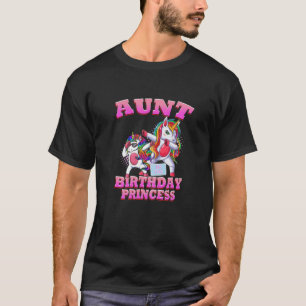 Kvinna Moster i födelsedagspprinsessan Dabbing Uni T Shirt