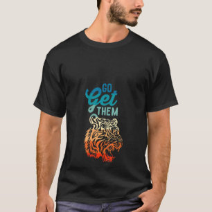Kvinna Motiveringstiger Shirt Hämta dem T