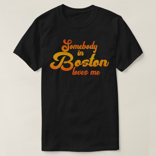 Kvinna någon i Boston Kärlek Me VNeck T Shirt (Design framsida)
