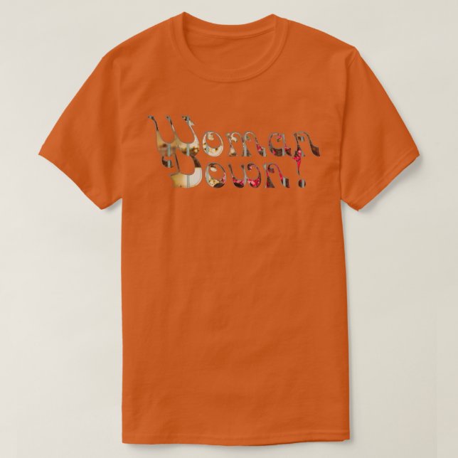 Kvinna nedåt t shirt (Design framsida)
