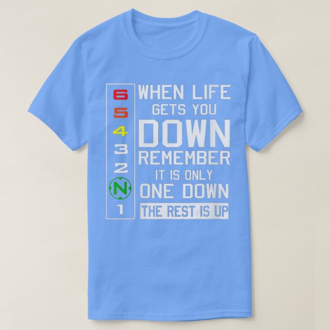Kvinna ner motorcykel när du är t shirt (Design framsida)