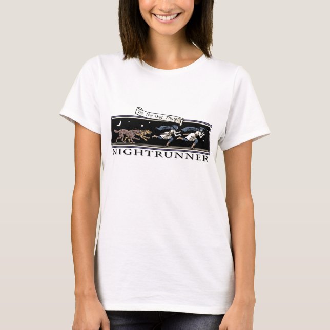 Kvinna Nightrunner utslagsplats Tee (Framsida)