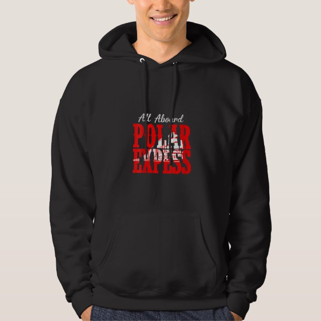 Kvinna North Pole Polar Express All Abro Hoodie (Framsida)