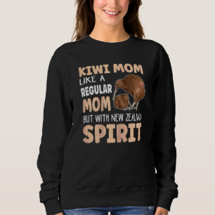 Kvinna Nya Zeelands Kiwi-fågelcitat för Kiwi Mamma T Shirt
