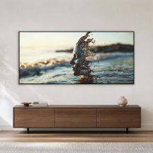 Kvinna Ocean Själ Surreal Vattensprut