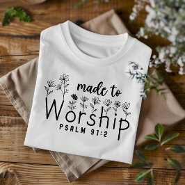 Kvinna och barn - kristna t shirt