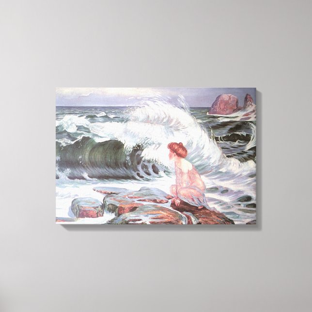 Kvinna och bön (Frantisek Kupka) Canvastryck (Framsida)