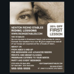 Kvinna och häst, Riding Instructor, akademi Reklamblad<br><div class="desc">Kvinna och häst,  Riding Instructor,  Academy Advertising Flyers by the Affärskort Store.</div>