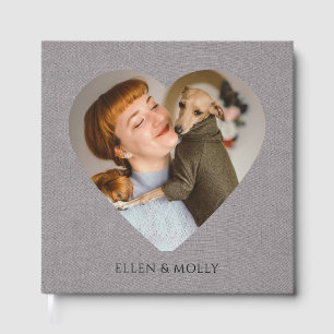 Kvinna Och Hund Fotoalbum Bok