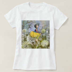 Kvinna och Maskrosor T-Shirt