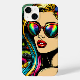 Kvinna och papegoja i Parken Pop Art