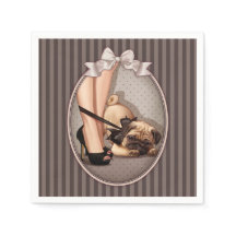 Kvinna- och pugdockor