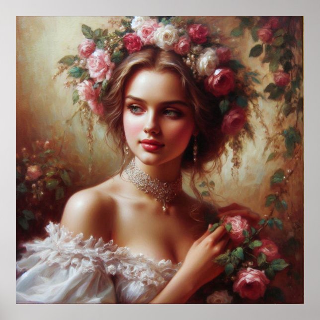 Kvinna och Ro Poster (Framsidan)