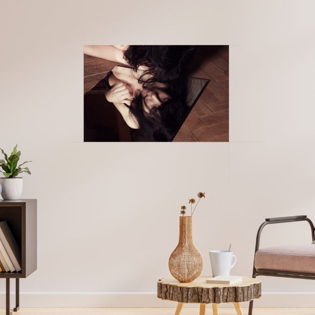 Kvinna och spegel poster (Vardagsrum 3)