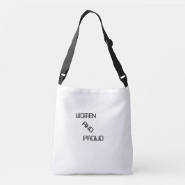 KVINNA OCH STOPPA EN SIDA SOM ÄR REDIGERBAR AXELVÄSKA