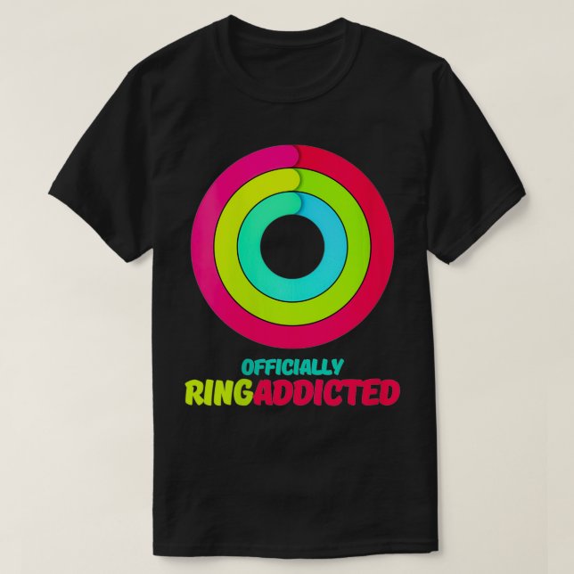 Kvinna officiellt Ring Beroende Apple Watch Fitnes T Shirt (Design framsida)