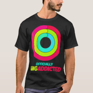 Kvinna officiellt Ring Beroende Apple Watch Fitnes T Shirt