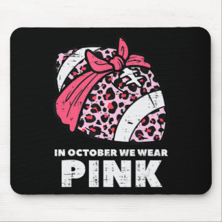 Kvinna oktober Vi Bära Rosa Football Breast Cancer Musmatta