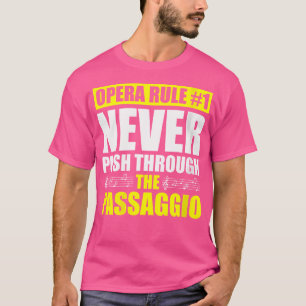Kvinna opera Singer för opera Vocalist Tenor Singe T Shirt