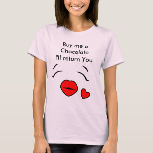 Kvinna organiska T-tröja för chokladälskare T-shirt