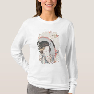 Kvinna på henne spegel, publicerad c.1830 t-shirt