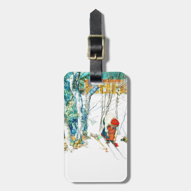 Kvinna på hennes huis bagagebricka (Vertikal Framsida)