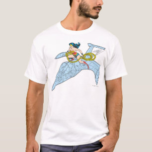 kvinna på rymden t-shirt