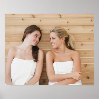 Kvinna på spa poster