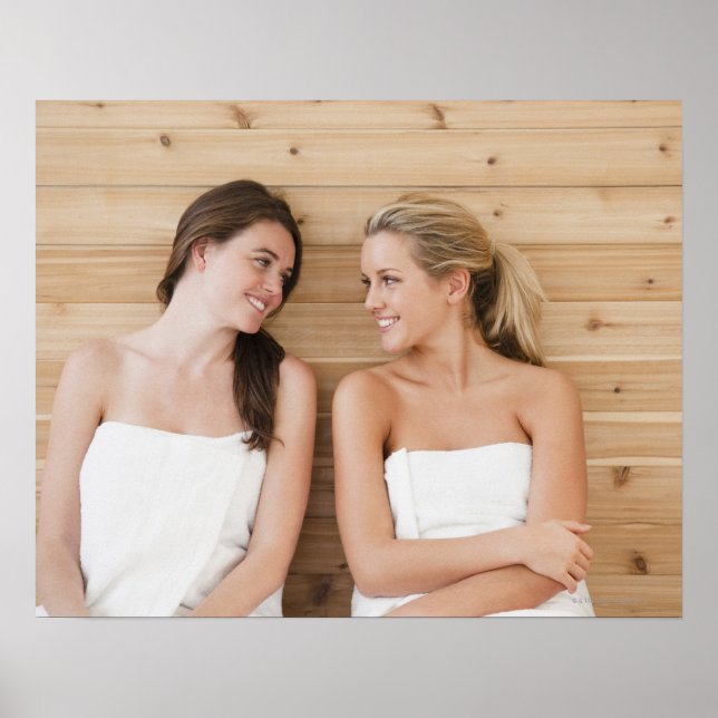 Kvinna på spa poster (Framsidan)