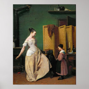 Kvinna på Toilet, 1835 Poster