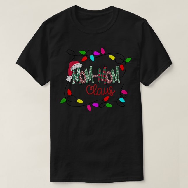 Kvinna Personlig julClaus Julafton Light 721 T Shirt (Design framsida)