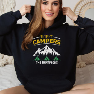Kvinna Personlig Lycklig Camper Hiking T Shirt