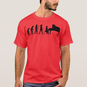 Kvinna Pianos evolution T Shirt