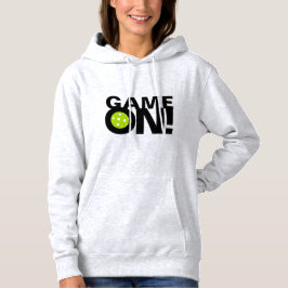 Kvinna Pickleball Hoodie: "LEK PÅ! ", T-shirt