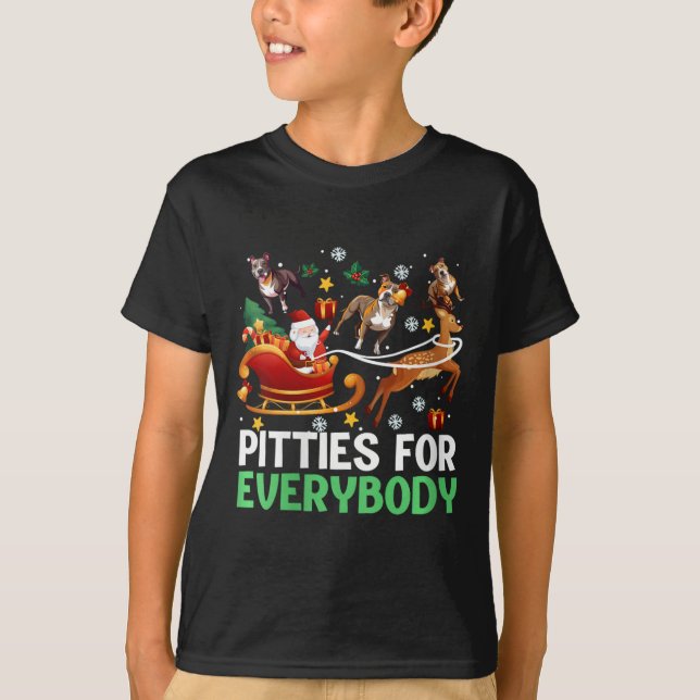 Kvinna Pitbull-Hund för alla T Shirt (Framsida)