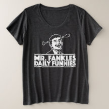 Kvinna plus storleksanpassade t-skjortan…., med