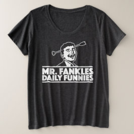 Kvinna plus storleksanpassade t-skjortan…., med t shirt