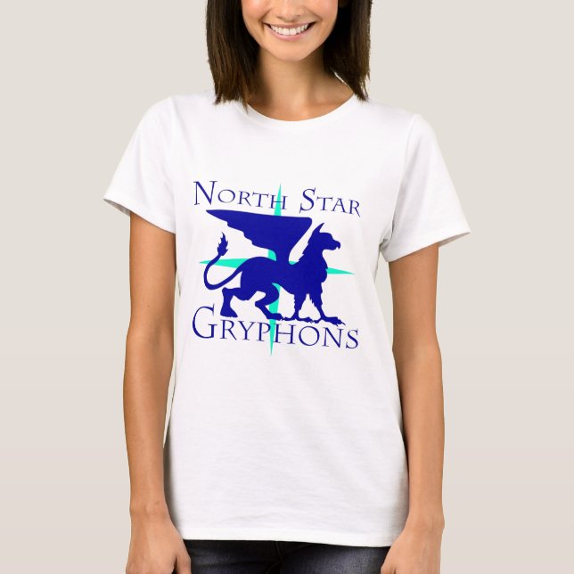 Kvinna PolstjärnanGryphons T-tröja T Shirt (Framsida)