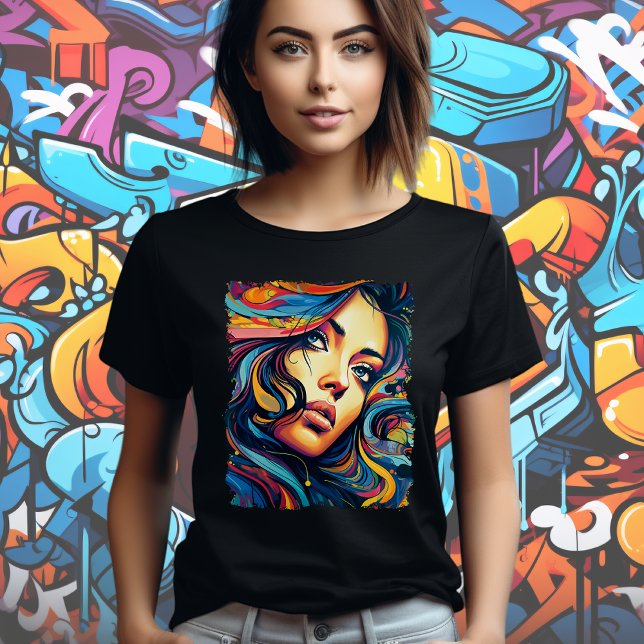 Kvinna Pop Art T Shirt (Skapare uppladdad)