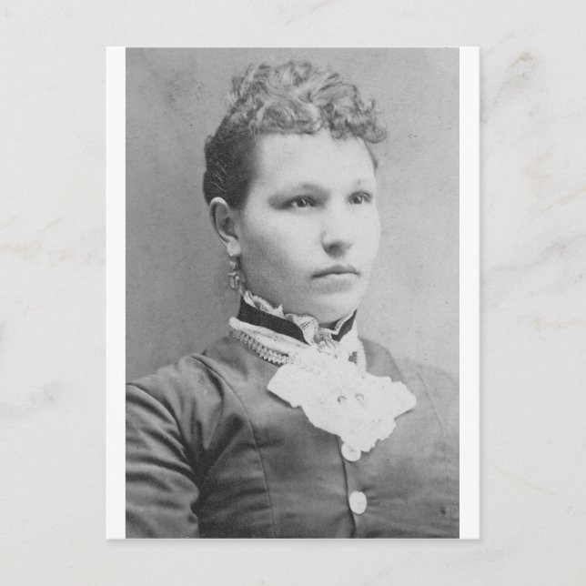 Kvinna Porträtt i 1900 Vykort (Framsida)