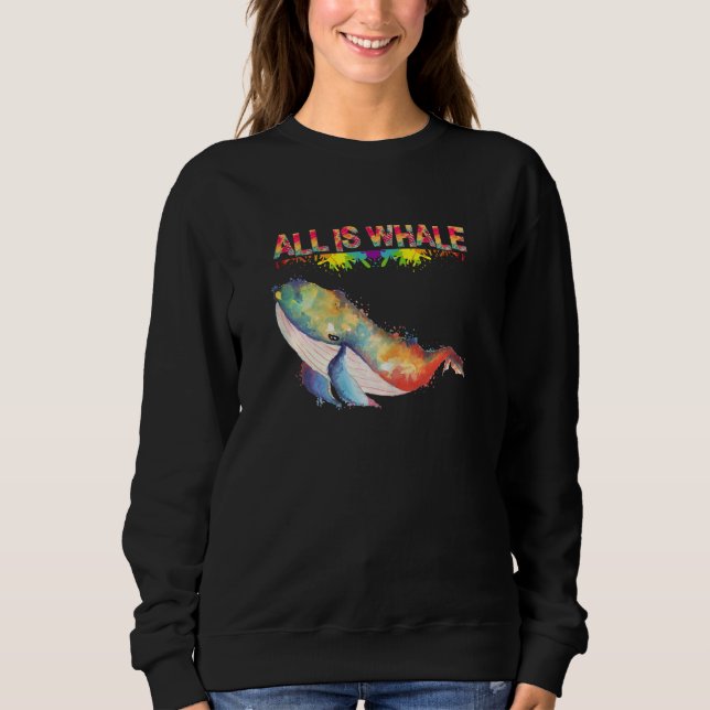 Kvinna Pun Whale som säger allt är Whale Coola Oce T Shirt (Framsida)