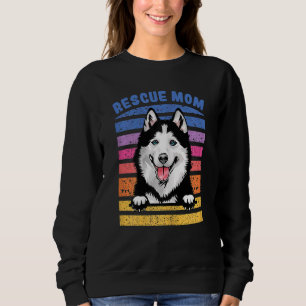 Kvinna Rädding Mamma Siberian husky Hund Mamma T Shirt