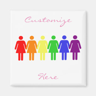 kvinna rättigheter 2017 LGBTQIA Magnet