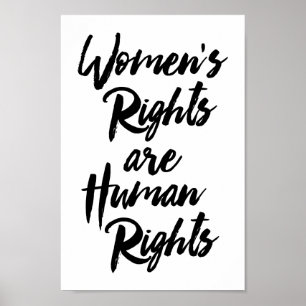 Kvinna rättigheter är mänsklig rättighet poster